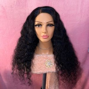 Human Hair 28” Deep Curly Wig